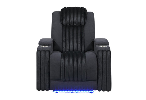 Black Recliner Sofa