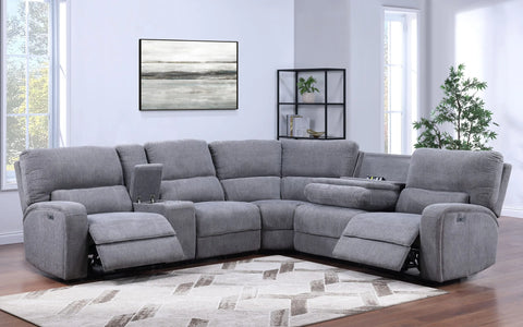 Grey Motion Sectional Sofa