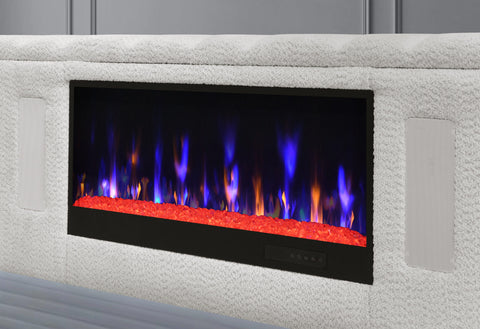 BELLA WHITE/BLACK QUEEN BED