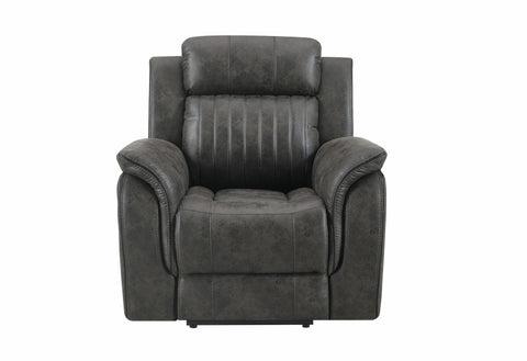 GREY RECLINING SOFA/RECLINING LOVESEAT/GLIDER RECLINER