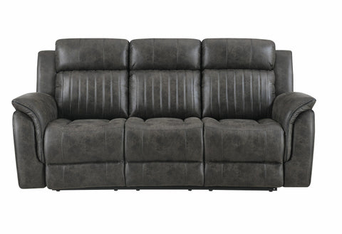 GREY RECLINING SOFA/RECLINING LOVESEAT/GLIDER RECLINER