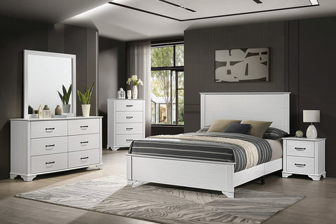 White queen bedroom set